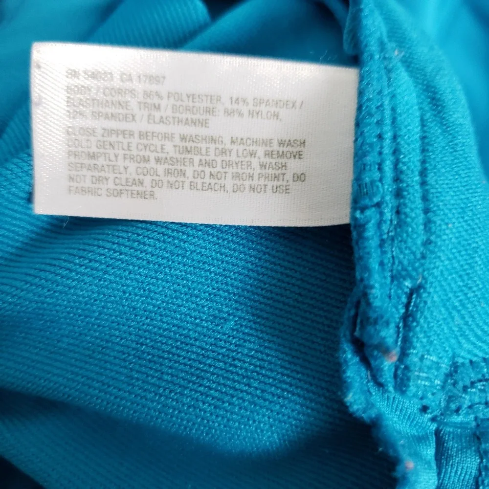 GAP Fit Size XL Zip Up  Performance Jacket Blue Two Tone Athletic Pickleball Gym